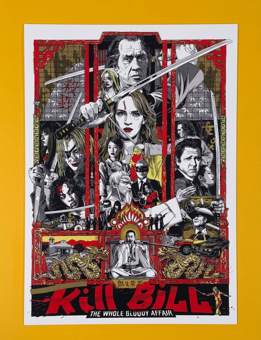 【預訂】電影:Kill Bill A3插畫限定海報