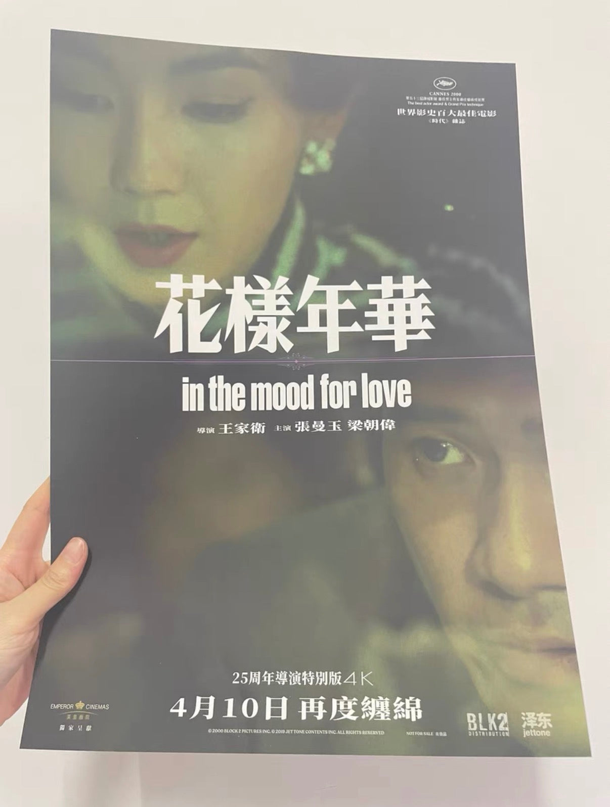 Movie: In the Mood for Love Maggie A3 Poster